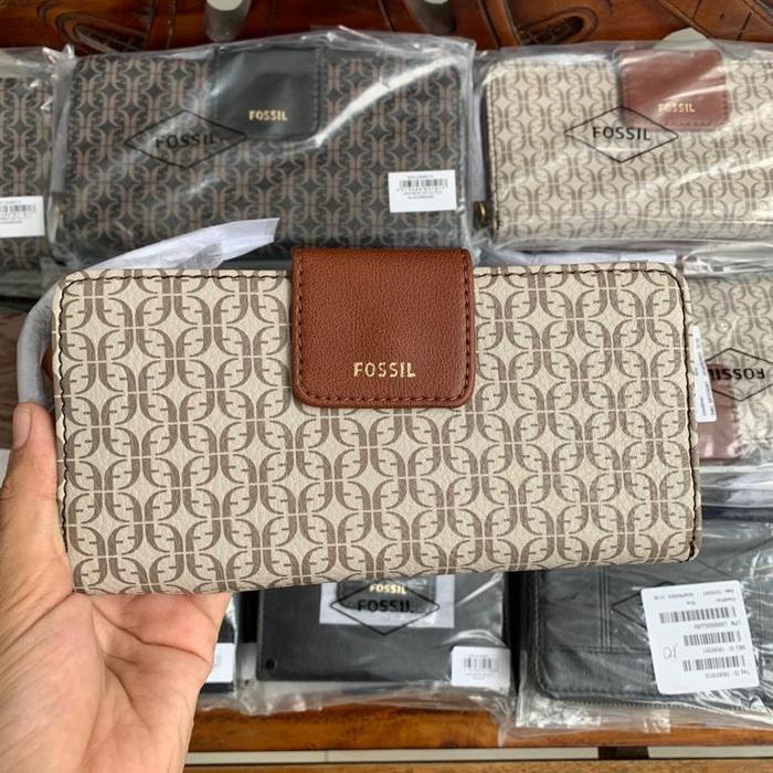 Madison Zip Clutch Taupe Tan Wallet