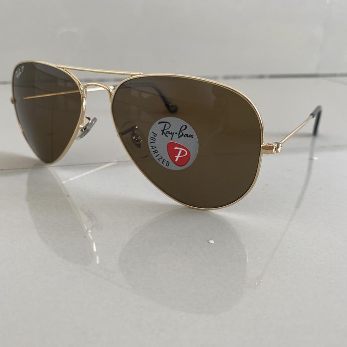 Original new kacamata ray ban aviator polarized lensa no oakley
