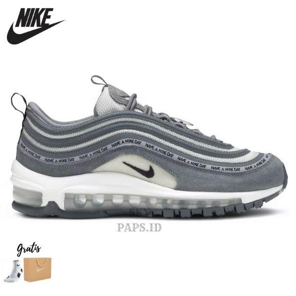 Sepatu Sneakers Pria Nike Air Max 97 Have a Nike Day Dark Grey Original