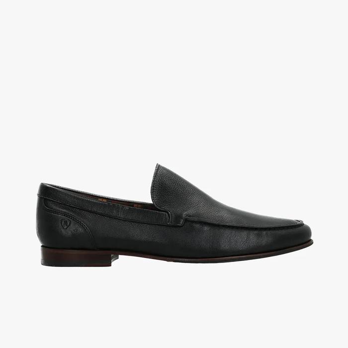 KONTATTO 429001 By Linea Original Men's Slip On Shoes Leather - Black