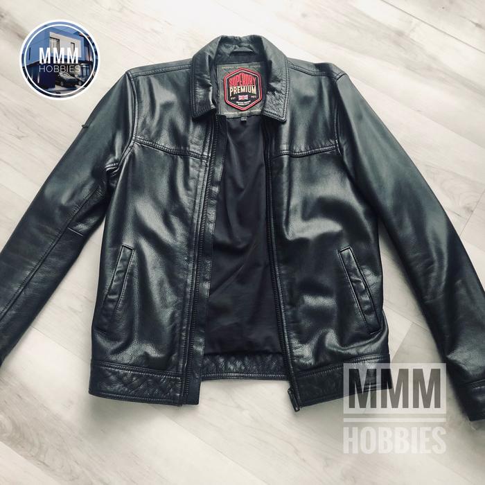 Superdry Curtis Leather Jacket Jaket Kulit not Schott Nudie