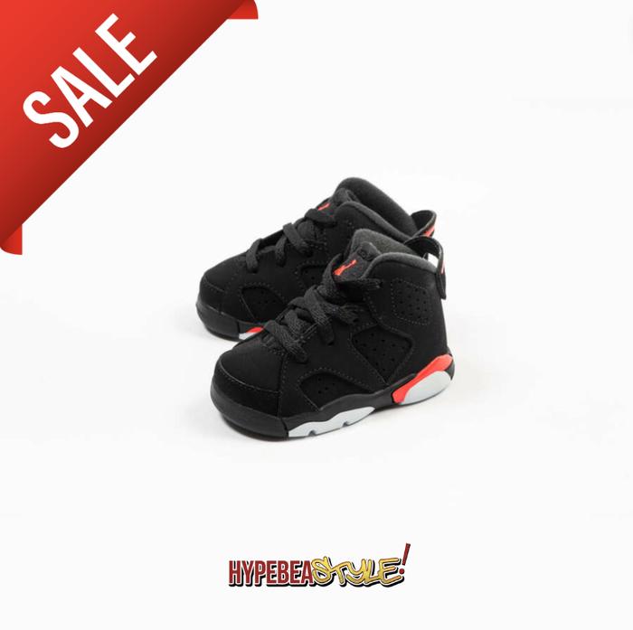 SEPATU AIR JORDAN 6 RETRO BLACK INFRARED 2019 (TD) AUTHENTIC SNEAKER