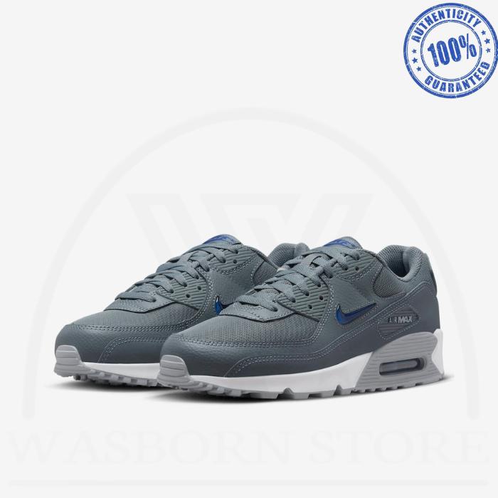 " NIKE AIR MAX 90 JEWEL GREY ROYAL BLUE "