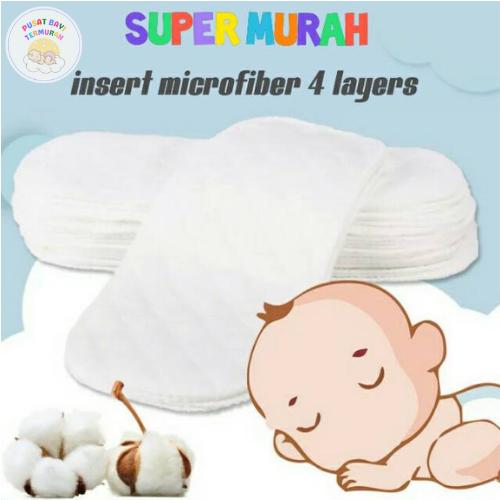 PBT Insert Popok Kain Clodi 4 Layer Full Microfiber / Klodi Pampers