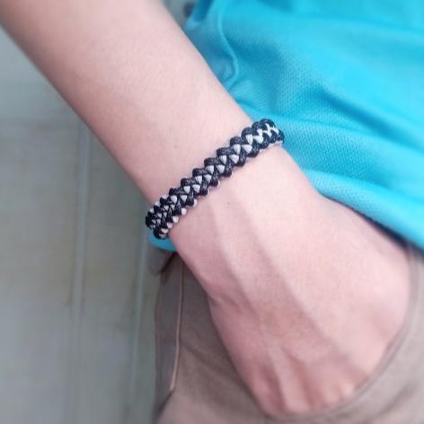 Gelang Tangan Tali Simpul Korea Motif Knot Bone Dragon Pria Wanita bracelet Lv6