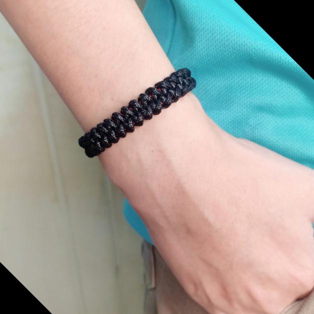 Gelang Tangan Simpul Pria Wanita Awet Warna Tahan lama. aman dr keringat Motif Polos Lv6 Tali Bracel