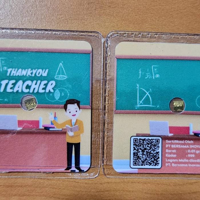 BIG THANKYOU TEACHER MICRO GOLD MINI 0.001 GR