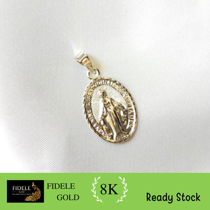 Liontin Bunda Maria Emas Putih 375 ayugold liontin yesus salib