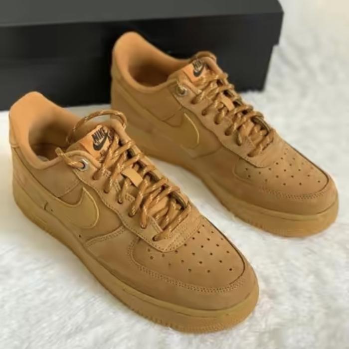 Nike Air Force 1 Low Flax Wheat CJ9179-200 100% Authentic