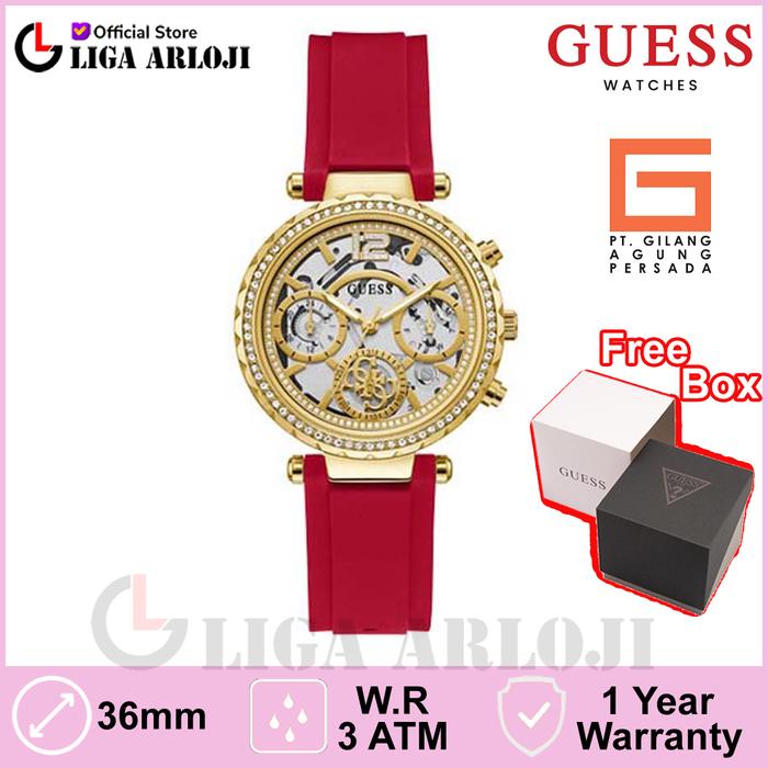 Guess Watches GW0484L1 Original SOLSTICE Jam Tangan Wanita Analog Red