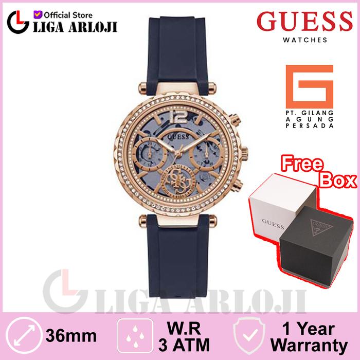 Guess Watches GW0484L2 Original SOLSTICE Jam Tangan Wanita Analog Navy