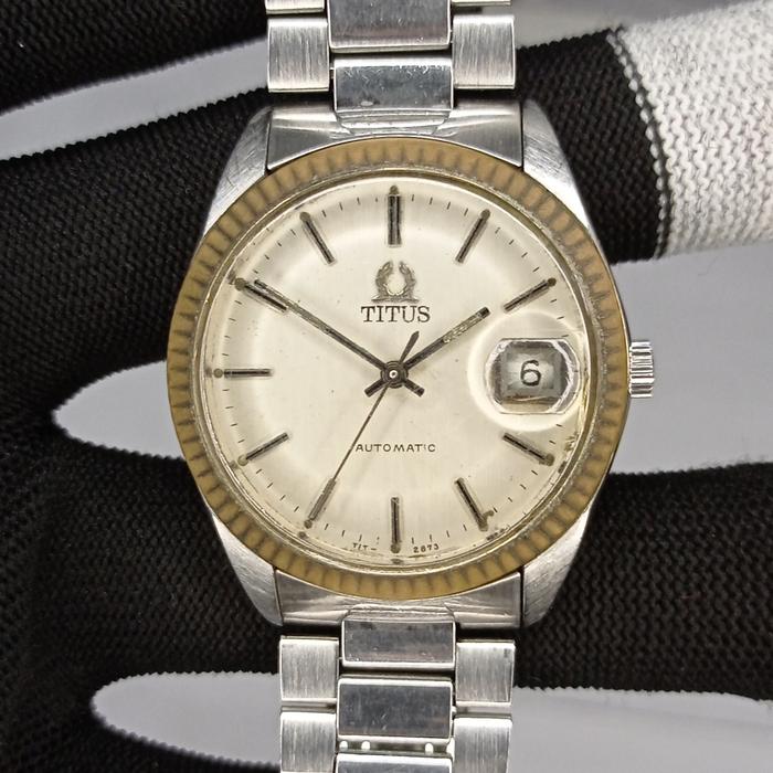 Jam Tangan Vintage Titus Automatic Swiss Original