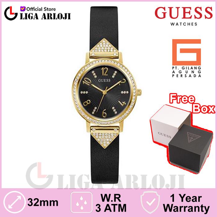 Guess Watches GW0473L2 Original TRI LUXE Jam Tangan Wanita Black