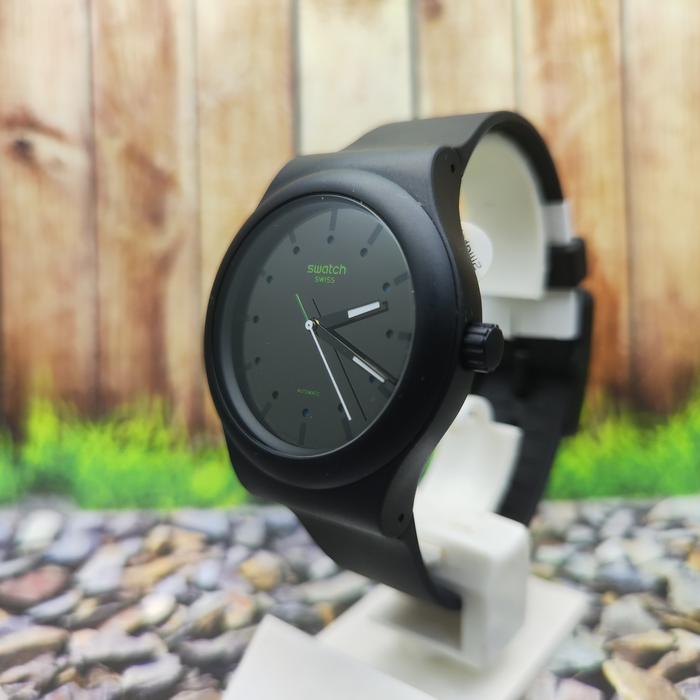 Swatch Matic Analog Jam Tangan Pria Karet SO30B400 AM51 Original