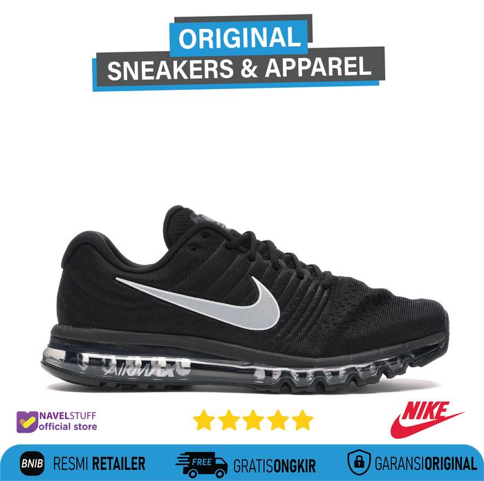 NIKE Air Max 2017 Black/White/Anthracite Original Resmi BNIB