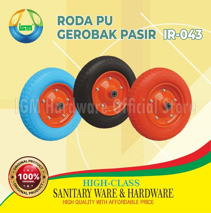 RODA PU GEROBAK PASIR BAN MATI IGM IR-043
