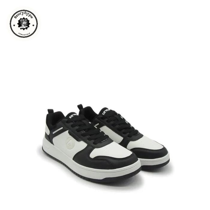 Sepatu Casual Pria / Airwalk Skylar mens sneakers shoes - white black