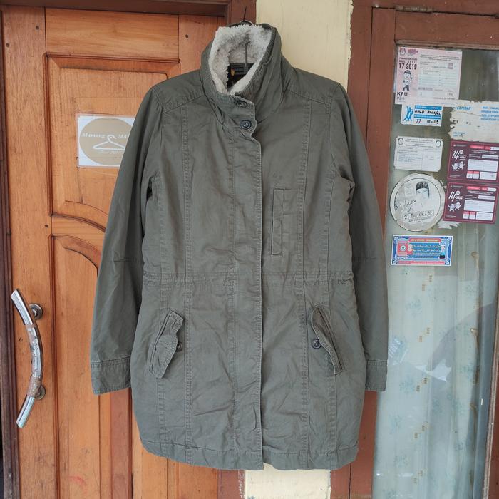 Jual Jacket Fishtail Parka Logg H&M Collar Sherpa Size M