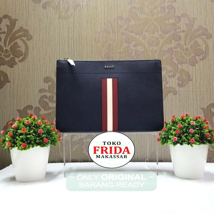 Bally Switzerland Original Clutch Hand Bag Men Art:SUNNI.O /949-Navy