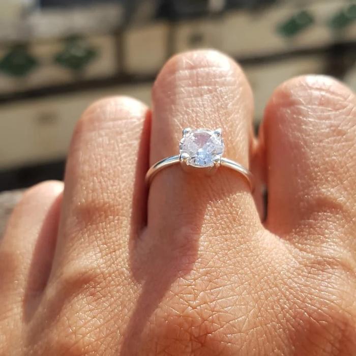 Cincin Zircon 925 Batu Zircon