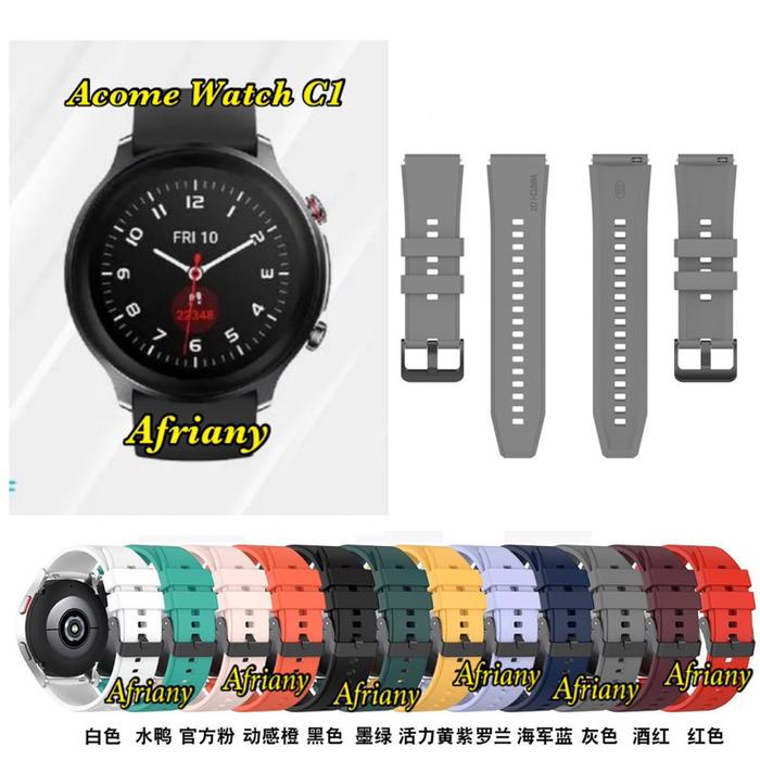 Strap Acome Watch C1 Rubber Tali Jam Tangan
