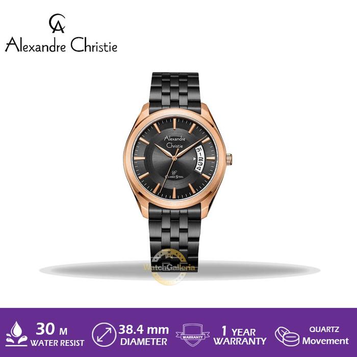 Jam Tangan Pria Alexandre Christie AC 8674 MD BBRBA Original Murah