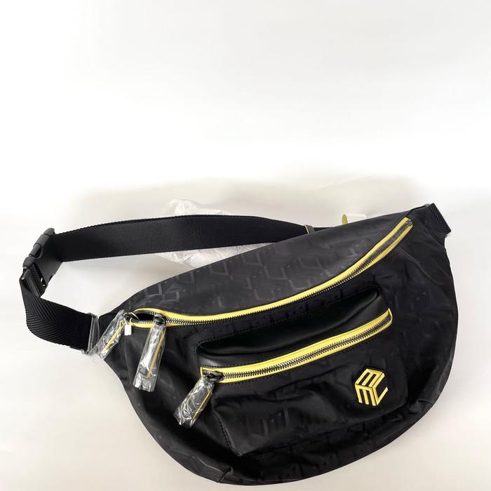 MCM Large Apres-Ski Fursten Belt Bag in Cubic Jacquard