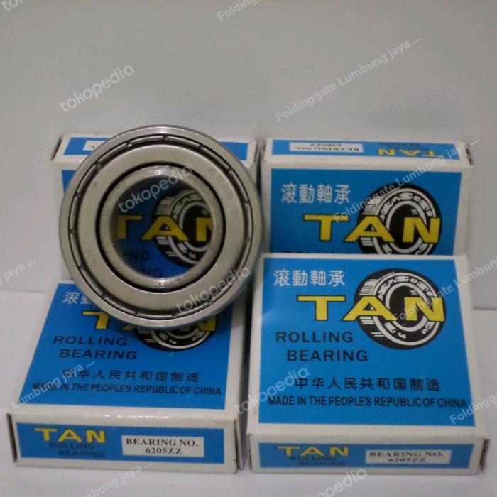 Bearing 6205 ZZ Laher Roda Folding Gate Merk TAN