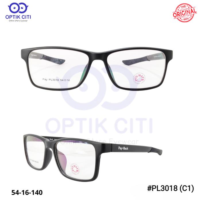 Frame Kacamata Pria Sport PayBack PL 3018 Original