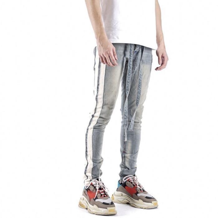 HAM! Jeansku "M1 Creamish Dual Stripes" - Celana jeans