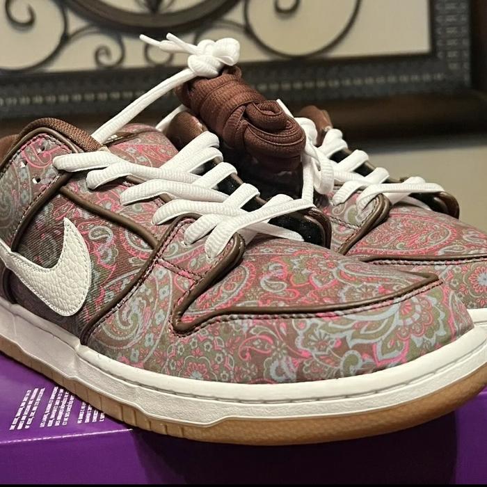 Nike SB Dunk Low Pro Paisley Brown US 11 EU 45 VVNDS 9.9/10