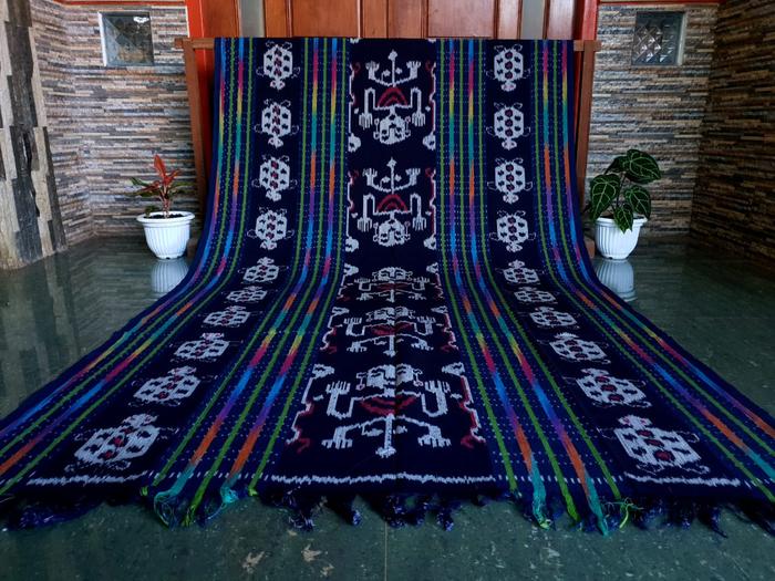 KAIN TENUN BLANKET JEPARA MOTIF PELANGI