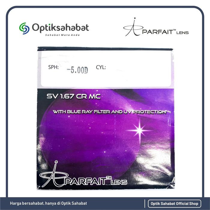 Lensa Blue Ray Hi Index 1.67 Dipertipis - Optik Sahabat Official