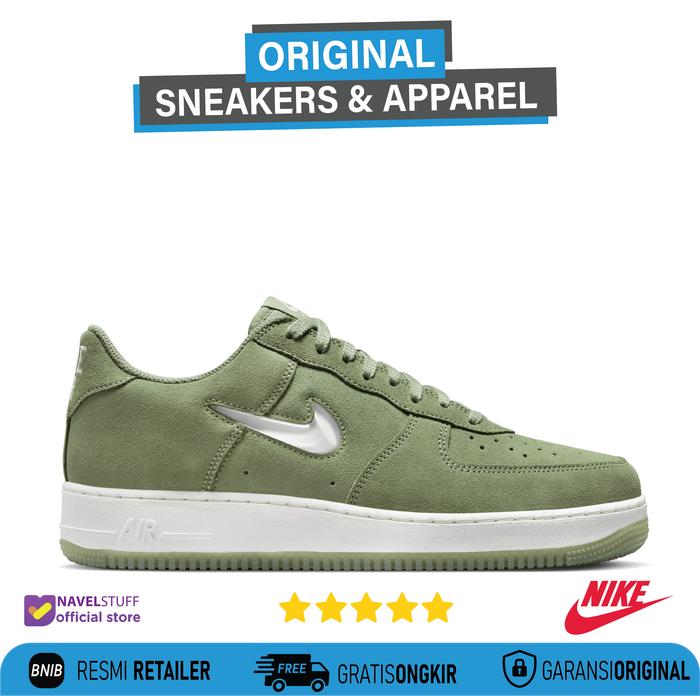 NIKE Air Force 1 Low Retro Oil Green Suede/Summit White Original BNIB
