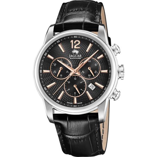 Jam Tangan JAGUAR Acamar Chronographe Pria Original JAG J968/6 Black Dial