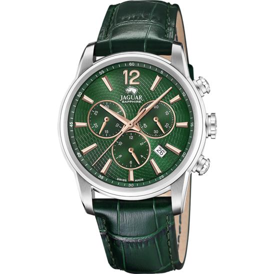 Jam Tangan JAGUAR Acamar Chronographe Pria Original JAG J968/3 Green Dial