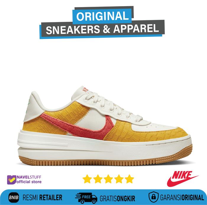 NIKE Air Force 1 Low Platform PLT.AF.ORM LV8 Sail Magic Ember Yellow O