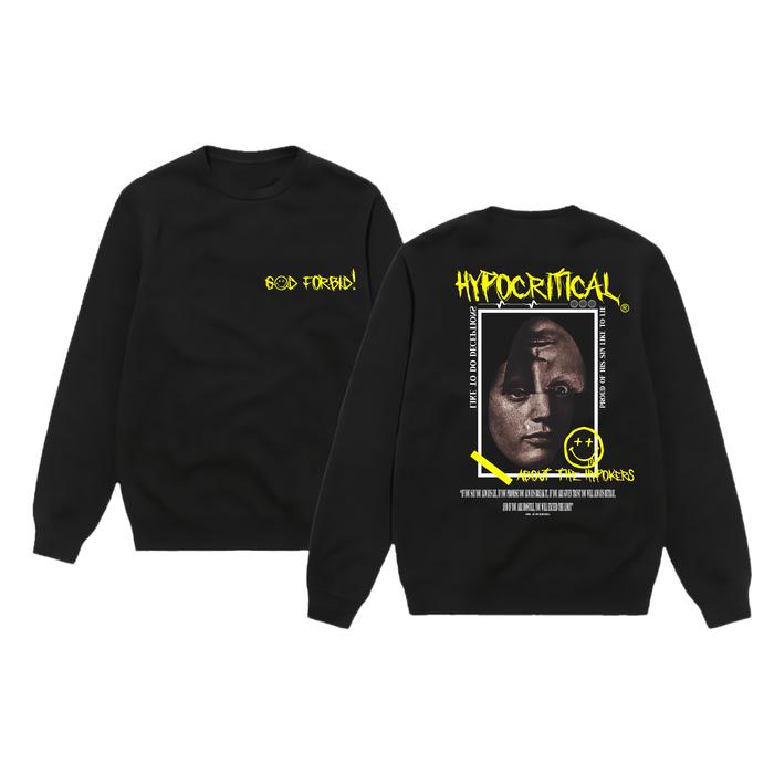 crewneck tebal fleece unisex sweater fleece