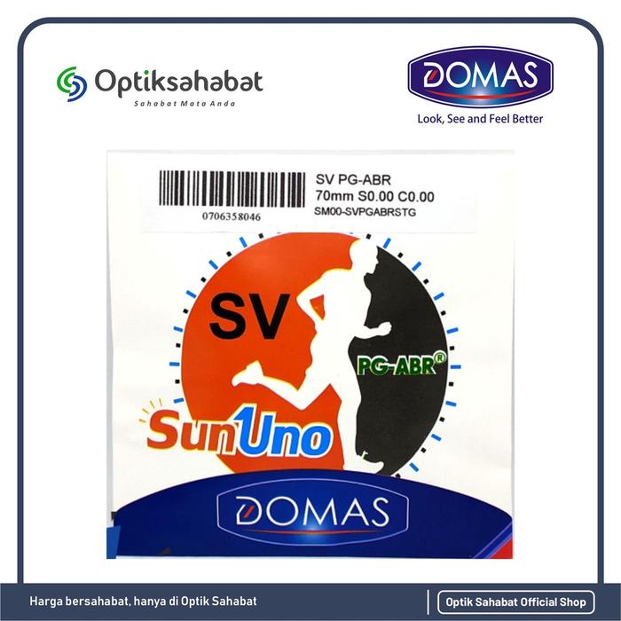 Lensa Bluechromic DOMAS SunUno (Photochromic + Blue Ray) - Original