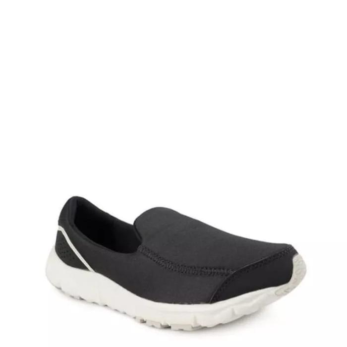 Sepatu league slip on wanita luna hitam lifestyle original promo