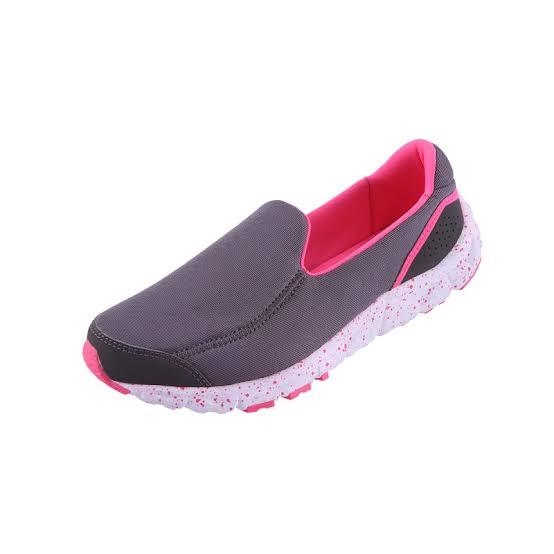Sepatu league slip on wanita luna abu lifestyle original promo