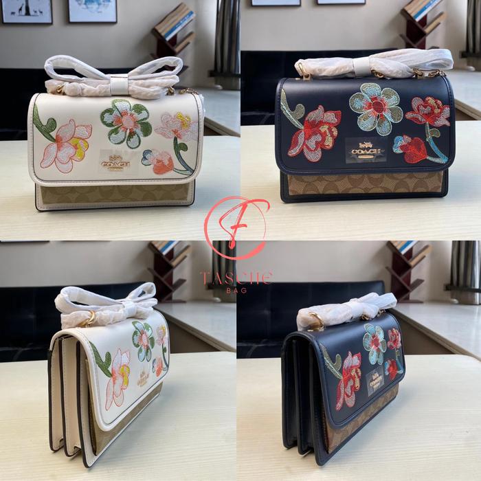 TAS WANITA CH 9230 KLARE FLOWER FLORAL EMBROIDERY SLINGBAG HANDBAG