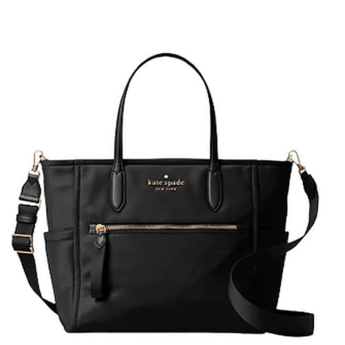 Chelsea Satchel Bag Black Nylon