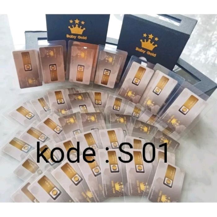 Baby Gold Emas Mini 0,001 gram Logam Mulia 24 Karat 0.001gr BabyGold m