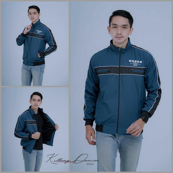 KILLONG DENIM-JAKET PRIA BOMBER NAUTICA ORIGINAL REBEL ID-JAKET TASLAN