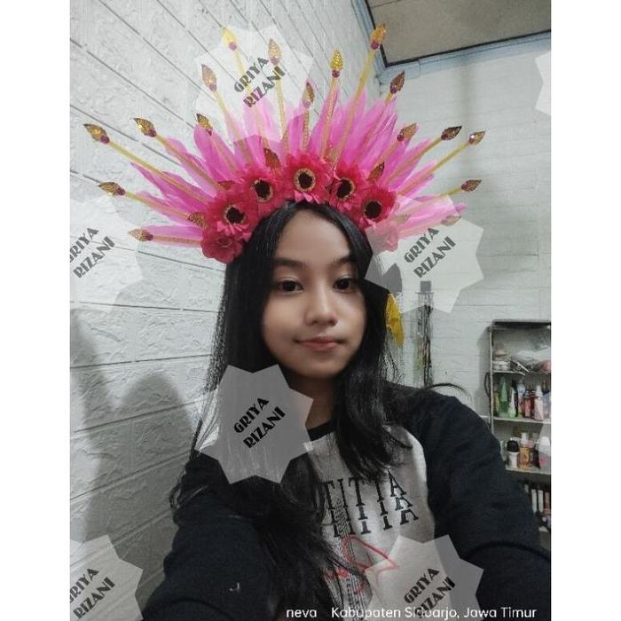 ,. MAHKOTA BUNGA / MAHKOTA KARNAVAL , MAHKOTA TARI,BANDO KARNAVAL
