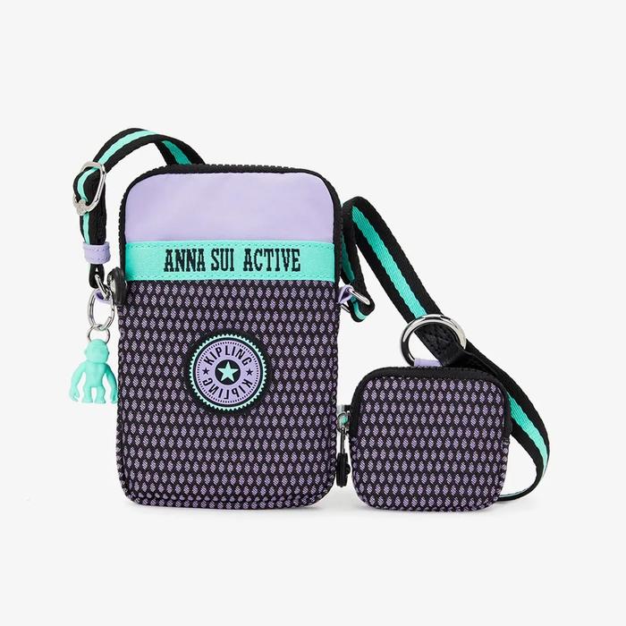 KIPLING TALLY Original Crossbody Phone Bag Wanita - Anna Sui Lilac