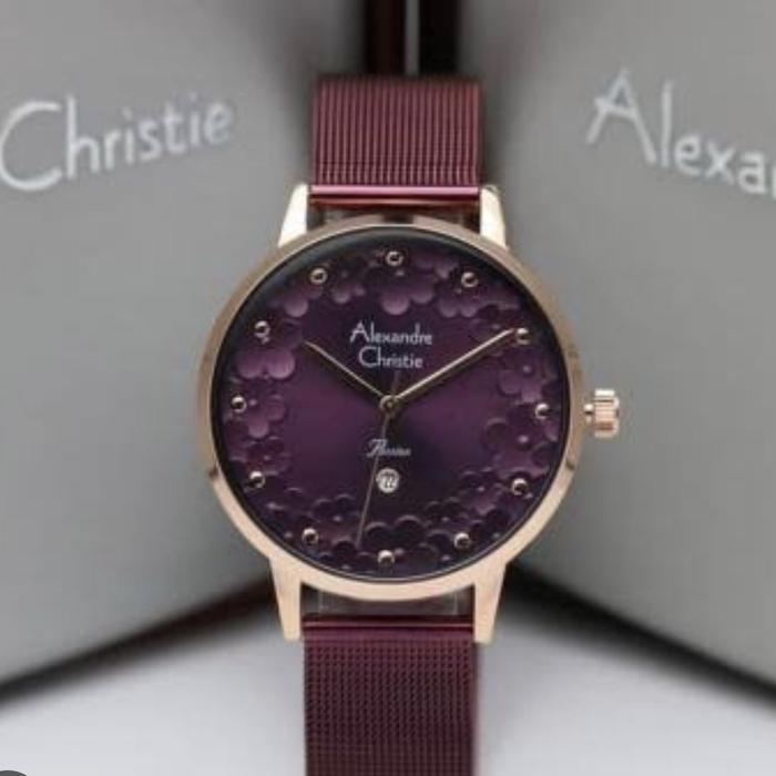 Jam alexandre cristie wanita ( red )
