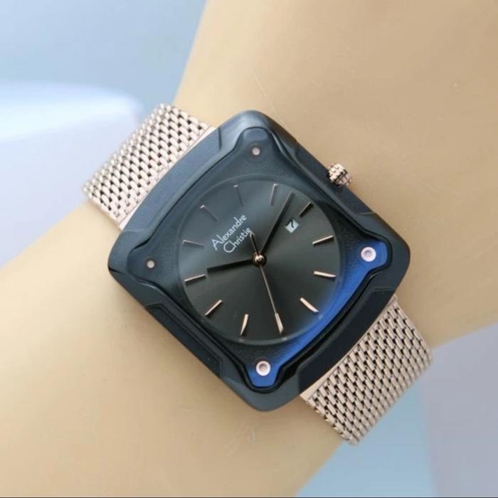 JAM TANGAN WANITA ALEXANDRE CHRISTIE AC3030 AC 3030 Black Rosegold