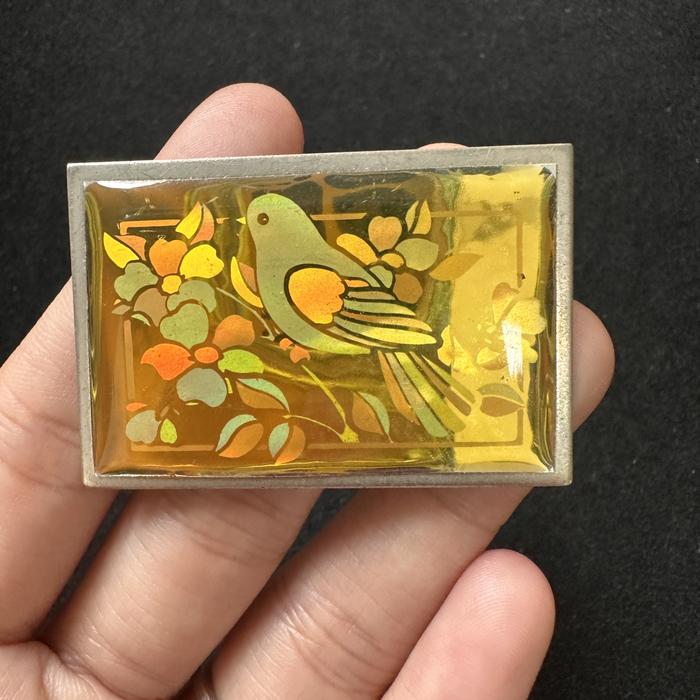 AGC Bird Flower Brooch